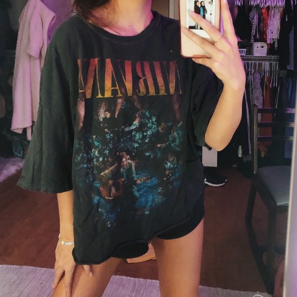 Urban Outfitters Tops | Nirvana Tshirt | Poshmark